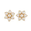 Antique Gold Chandelier Earrings with Stone - view 3