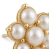 Antique Gold Chandelier Earrings with Stone - view 4