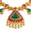 Antique Gold Layered Long Necklace Set - view 3