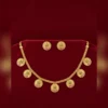 Antique Gold Layered Temple Necklace Set