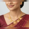 Antique Gold Layered Temple Necklace Set - view 4