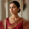 Classic Gold Layered Necklace Set with Stud Earrings - view 3