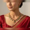Classic Pearl Necklace Set with Matching Earrings - view 3
