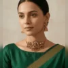 Classic Short Necklace Set with Drop Earrings - view 3