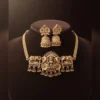 Classic Short Necklace Set with Drop Earrings - view 4