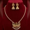 Delicate Gold Chain Necklace Set with Earrings