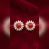 Gold Peacock Jhumka Earrings with Pearl Drop
