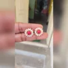 Gold Peacock Jhumka Earrings with Pearl Drop - view 4