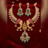 Grand Bridal Necklace Set with Heavy Jhumka Earrings