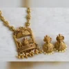 Lakshmi Temple Pendant Short Chain Set - view 2