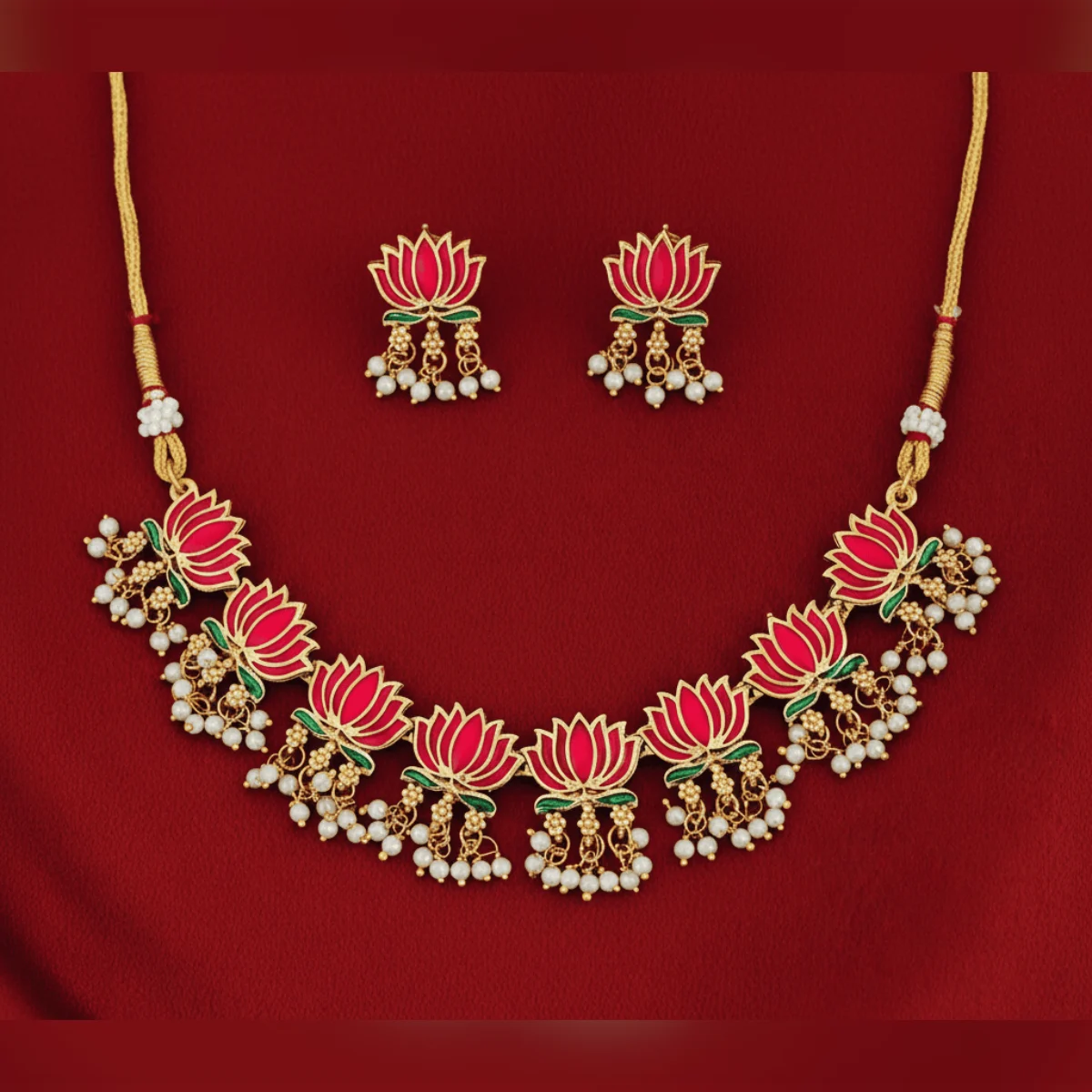 Light Weight Pearl Necklace Set for Daily Wear