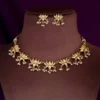 Minimalist Gold Chain Necklace Set with Earrings - view 4