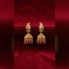 Multicolor Cz Jhumka Drop Earrings