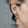 Multicolor Floral Drop Earrings - view 5