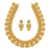 Premium Grand Bridal Temple Necklace Set with Earrings - view 2
