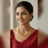 Premium Grand Bridal Temple Necklace Set with Earrings - view 3