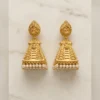 Premium Long Chandelier Gold Earrings with Pearls - view 3