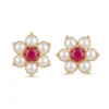 Small Gold Stud Jhumka Earrings for Daily Wear - view 2