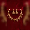 Temple Beaded Necklace Set with Earrings