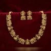 Traditional Antique Necklace Set with Matching Earrings