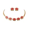 Traditional Pearl Drop Necklace Set with Earrings - view 2